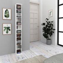 CD-Regal , Weiß, 21 x 91.8 cm Groß 2er set, Vicco