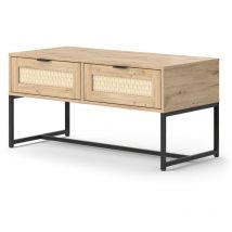 Commode avec tiroirs Natal, Sonoma, 100 x 48 cm avec deux tiroirs Vicco