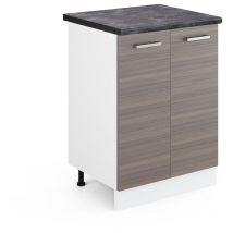 Meuble bas de cuisine R-Line, Gris, 60 cm, pt Anthracite Vicco