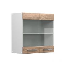 Meuble de cuisine haut vitré R-Line, Sonoma, 60 cm Vicco