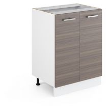 Meuble bas de cuisine R-Line, Gris, 60 cm sans plan de travail Vicco