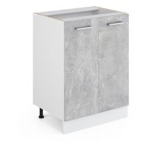 Meuble bas de cuisine R-Line, Béton, 60 cm sans plan de travail Vicco