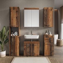 Vicco - Meubles bain Luna, Oldstyle, 5 pièces