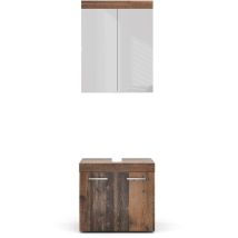 Vicco - Meubles bain Luna, Oldstyle, 2 pièces