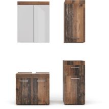 Vicco - Meubles bain Luna, Oldstyle, 4 pièces