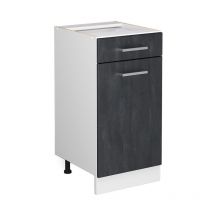 Vicco - Meuble cuisine R-Line, Béton noir, 40cm sans pt