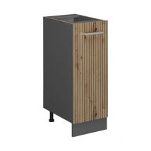 Vicco - Armoire de pharmacie R-Line, Chêne Artisan, 30 cm sans plan de travail
