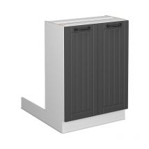 Vicco - lot de cuisine Fame-Line, Anthracite campagne, 60 cm sans plan de travail