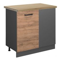 Eckunterschrank R-Line, Goldkraft Eiche, 86 cm, ap Eiche Vicco