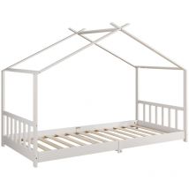 Vitalispa - Letto montessori bambini Fredericke, Bianco, 90x200 cm