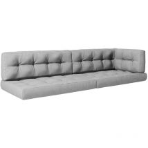 Ensemble de coussins de palette, Gris, 5 pièces Vicco