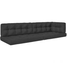 Ensemble de coussins de palette, Anthracite, 5 pièces Vicco