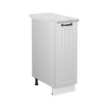 Meuble de cuisine Fame-Line, Blanc campagne, 30 cm, pt Marbre Vicco