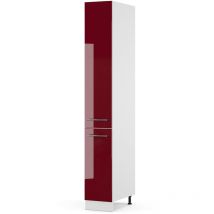 Meuble haute de cuisine Fame-Line, Rouge bordeaux Haute brillance, 30 cm, Vicco