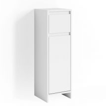Vicco - Meuble de rangement de salle de bain Emma, Blanc, 30 x 95 cm