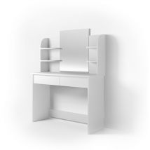 Vicco - Schminktisch Charlotte, Weiß, 108 cm mit Spiegel