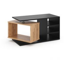 Table basse Rafi, Noir, 88 x 35 cm Vicco