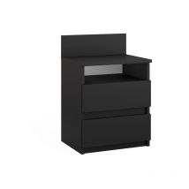 Table de chevet Monty, Noir, 39.6 x 59.1 cm, Vicco