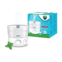 Vicks - Cool Mist Humidifier - Up to 24h for 35m2 - VapoPads Included - VUL585