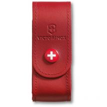 Victorinox - astuccio da cintura in pelle, con passante e bottone a pressione, rosso, 35 g, 100 x 35 mm, 4.0520.1B1