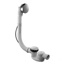 Vidage Jacob Delafon avec siphon extra-plat, câble long et trop pleins réglable