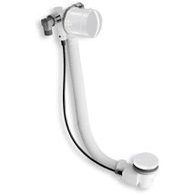 Cristina Ondyna - Vidage Remplissage Baignoire Par Trop Plein Laiton 58 Cm Blanc Mat Robinetterie Vidages Ve26324