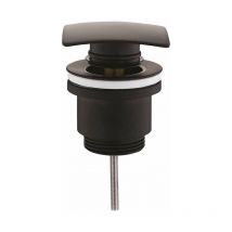 Vidage carré clic-clac noir mat Piralla Rubinetterie pcuqnr Noir mat