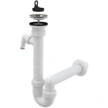 Alcadrain Siphons - Siphon d'évier, diamètre 70 mm, avec raccord, en plastique A810-DN40