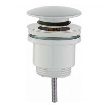 Bonde clic-clac ronde modèle standard, coloris blanc mat Damast 18217 Blanc mat