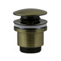 Bonde de vidage clic-clac rond standard en bronze brossé Damast 18216 Bronze