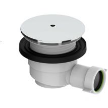 Vidage siphon pour receveurs de douche en abs chromé Ercos Solilux BRPIL2 Chromé