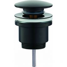 Vidage rond clic-clac noir mat Piralla Rubinetterie pcunr Noir mat