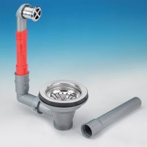 Vidange En Acier Inoxydable Pour Éviers De Cuisine Lira 1745 Tpt Gris - 1½"