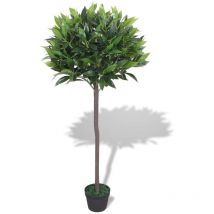 Artificial Bay Tree Plant with Pot 125 cm Green vidaXL