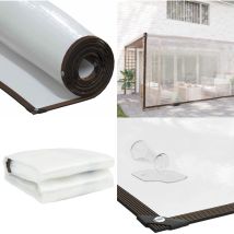 Bâche transparente avec œillets 5x10 m polyéthylène - Vidaxl