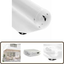 Bâche transparente avec œillets 5x10 m pvc - Vidaxl