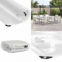 Bâche transparente avec œillets 5x6 m pvc - Vidaxl