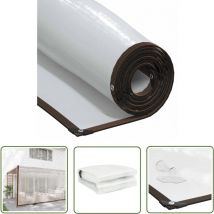 The Living Store - vidaXL Bâche transparente avec œillets 6x10 m polyéthylène