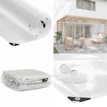 Vidaxl - Bâche transparente avec œillets 6x10 m pvc