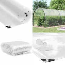 Bâche transparente avec œillets 6x12 m pvc - Vidaxl