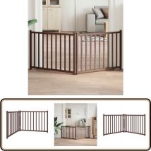 Barrière pour chien pliable 2 panneaux 160 cm bois sapin massif - Vidaxl