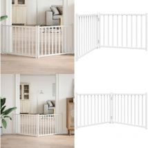 Barrière pour chien pliable 2 panneaux 160 cm bois sapin massif - Vidaxl