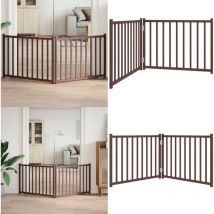 Barrière pour chien pliable 2 panneaux 160 cm bois sapin massif - Vidaxl