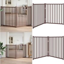 Barrière pour chien pliable 2 panneaux 160 cm bois sapin massif - Vidaxl