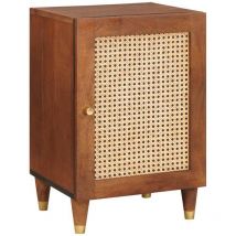 Bathroom Cabinet with Shelf with Door Brown 38 x 33.5 x 58 cm Vidaxl