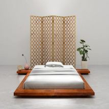 Cadre de lit Futon japonais sans matelas Bois massif 100x200 cm Vidaxl