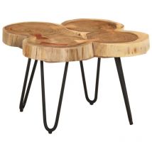 Table basse 36 cm 4 troncs bois d'acacia massif Vidaxl