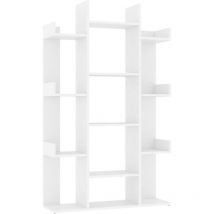 Book Cabinet White 86x25.5x140 cm Engineered Wood Vidaxl