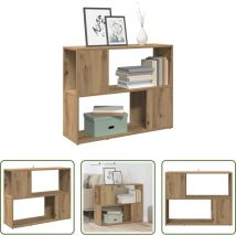 Raumteiler - Bücherregal/raumteiler Artisan-eiche 80x24x63 Cm