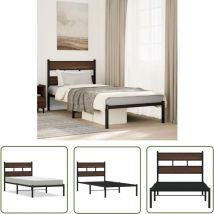 VidaXL Cadre de lit sans matelas avec tête de lit 80x200 cm